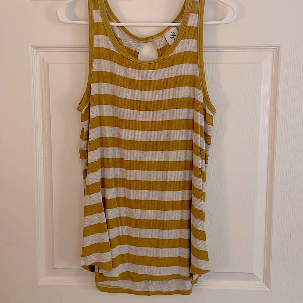Mustard striped tank